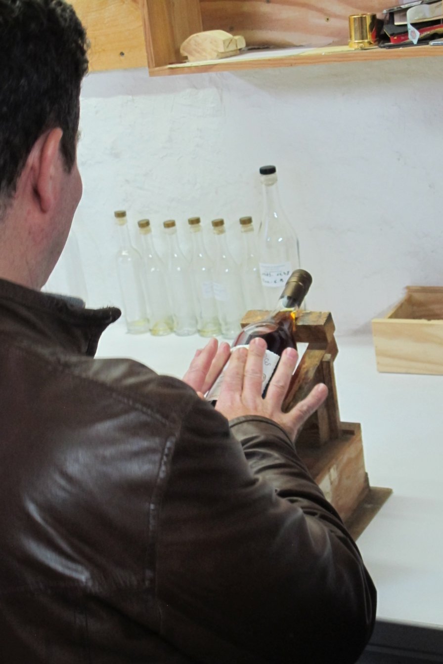 Tiny bottling line Armagnac Baron de Lustrac Tiny bottling line Armagnac Baron de Lustrac